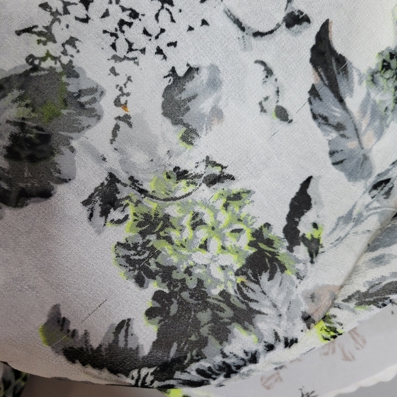 Cejon Floral Kimono Cover Up White OS - Picture 6 of 7